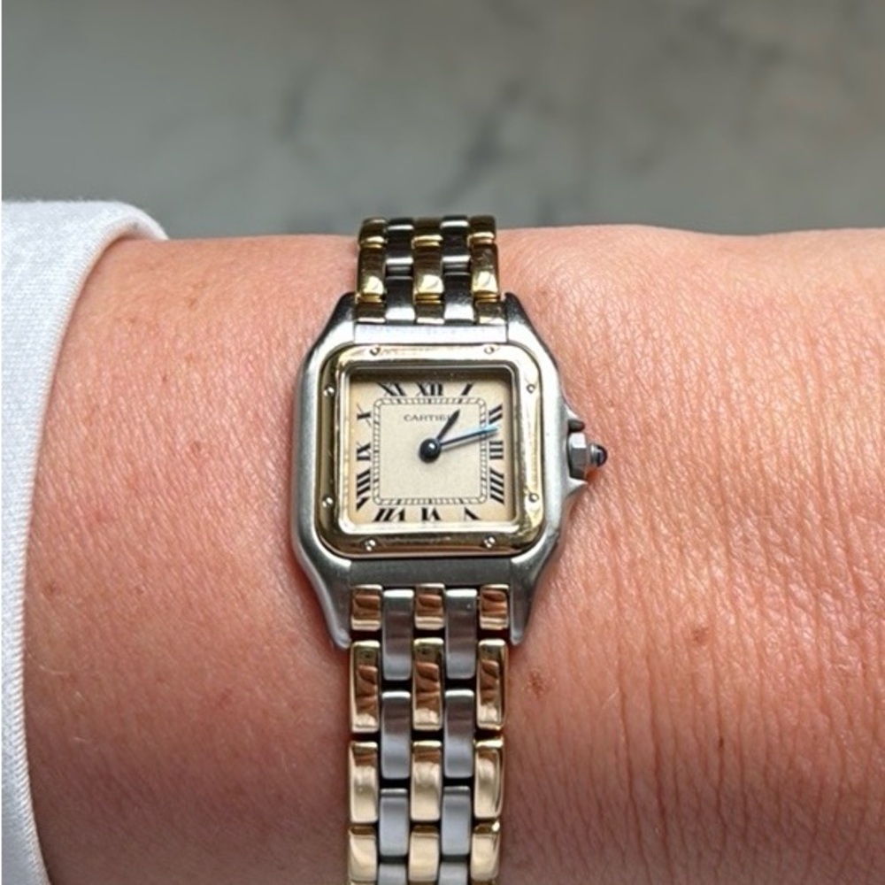 Cartier Panthere 22mm Three Row 18k yellow gold quartz women’s watch